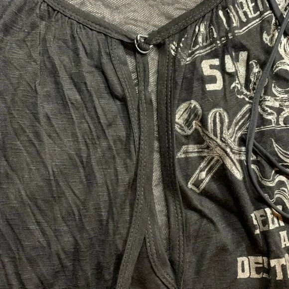 B Salvage “Seek and Destroy” mesh back mini dress - Picture 4 of 5